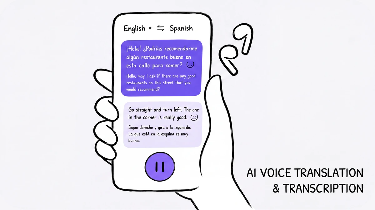 Real-time bilingual conversation in the Felo Translator app